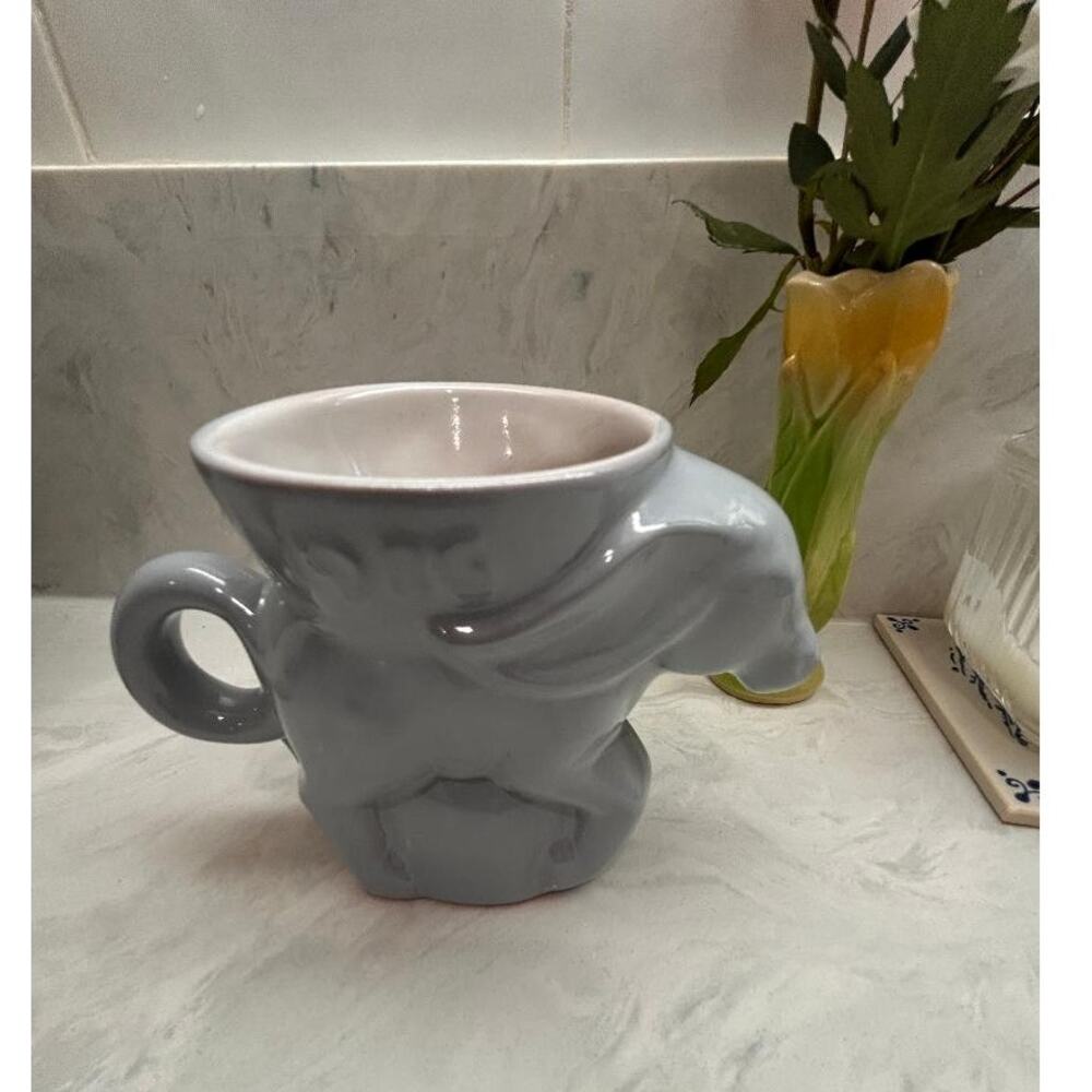 1986 Frankoma Political Coffee Mug/Cup – GOP / DEM Collectible – Powder Blue